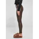 Urban Classics Dameslegging Kunstleer - Bruin - Hoge Taille