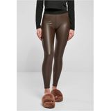 Urban Classics Dameslegging Kunstleer - Bruin - Hoge Taille