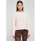 Urban Classics - Short Modal Bateau Neckline Longsleeve top - Roze