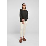 Urban Classics - Short Modal Bateau Neckline Longsleeve top - Zwart