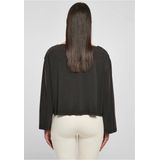 Urban Classics - Short Modal Bateau Neckline Longsleeve top - Zwart