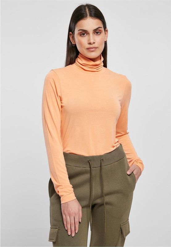 Urban Classics - Modal Turtleneck Longsleeve top - Oranje