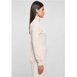 Urban Classics Dames Modal Turtleneck T-shirt met lange mouwen, roze, XS