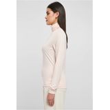Urban Classics Dames Modal Turtleneck T-shirt met lange mouwen, roze, XS