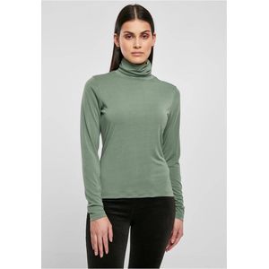 Urban Classics - Modal Turtleneck Longsleeve top - Groen