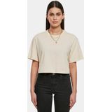 Urban Classics - Short Oversized Crop top Ivoorkleurig
