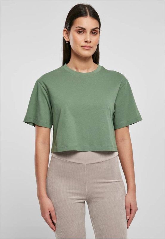 Urban Classics - Short Oversized Crop top - Groen