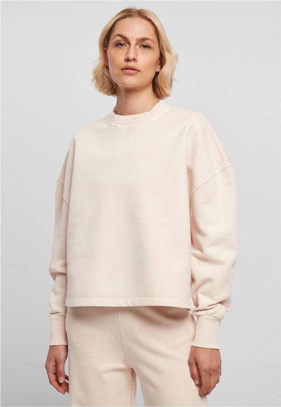 Urban Classics - Heavy Terry Garment Dye Crewneck sweater/trui - Roze