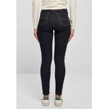 Urban Classics - Organic High Waist Skinny jeans Donkerblauw