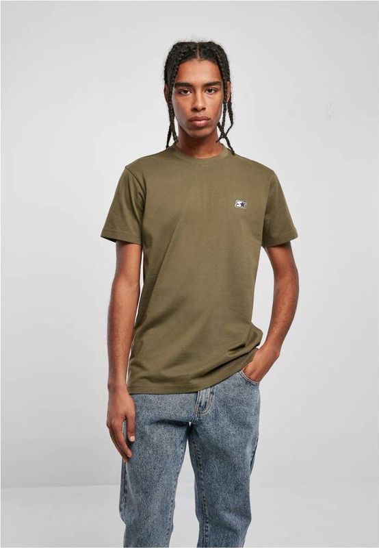 Starter Black Label - Essential Jersey Heren T-shirt - Olijfgroen