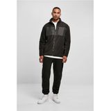 Urban Classics - Patched Micro Fleece Jacket   Zwart