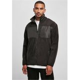 Urban Classics - Patched Micro Fleece Jacket   Zwart
