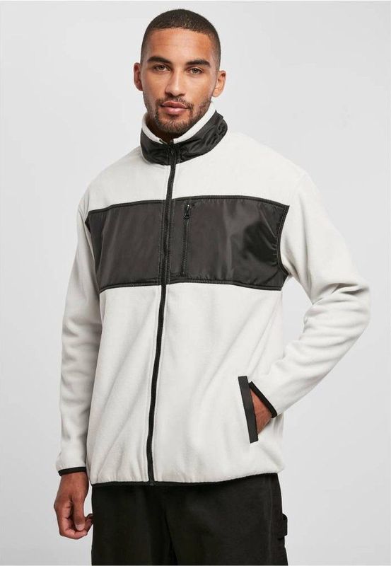 Urban Classics - Patched Micro Jas - Fleece - Zwart - Polyester