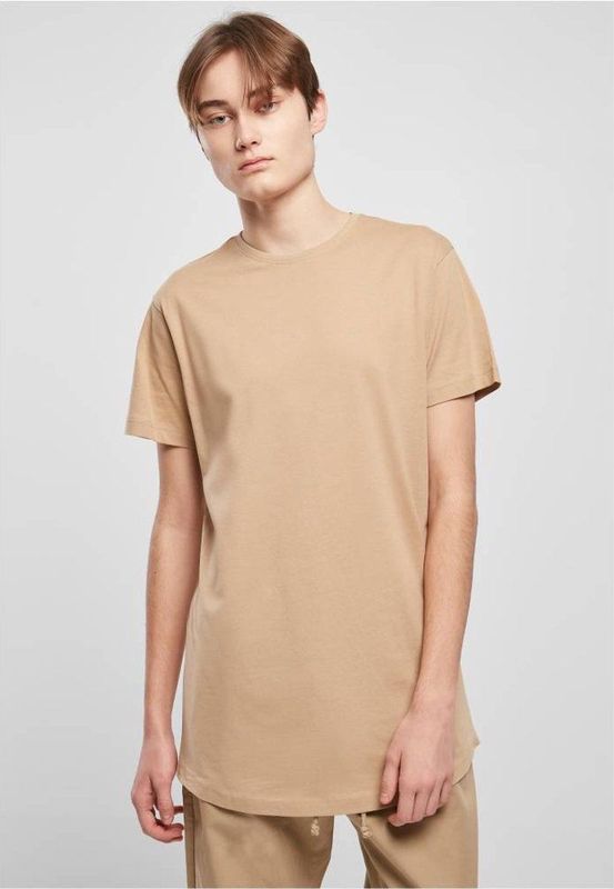 Urban Classics - Shaped Long Heren T-shirt - Beige