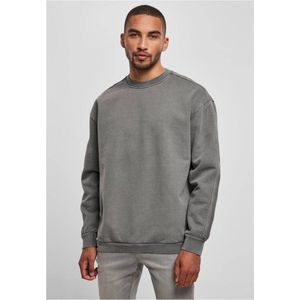 Urban Classics - Heavy Terry Garment Dye Crewneck sweater/trui - Grijs