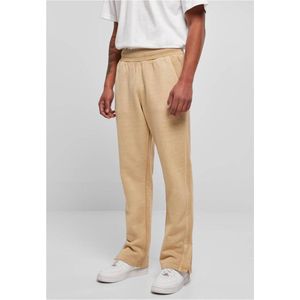 Urban Classics - Heavy Terry Garment Dye Slit Heren joggingbroek - Beige