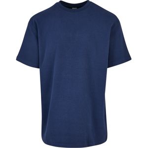 Urban Classics - Oversized Waffle Shirt - Donkerblauw