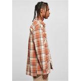 Urban Classics - Long Oversized Checked Leaves - Overhemd - Rood