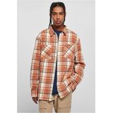 Urban Classics - Long Oversized Checked Leaves - Overhemd - Rood