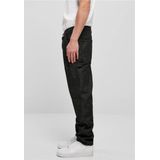 Urban Classics - Double Knee Jeans Broek rechte pijpen Zwart