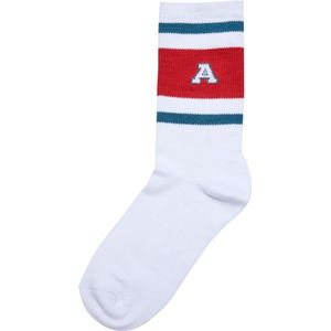 Urban Classics - College Team Socks - Sokken - Bottlegreen/Hugered/Wit