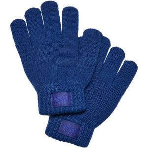 Urban Classics - Knit Winterhandschoenen Kinderen - L/XL - Blauw