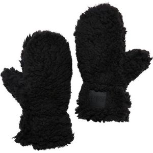 Urban Classics - Sherpa Winterhandschoenen Kinderen - L/XL - Zwart