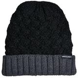 Urban Classics Unisex Mütze Braid Knit Beanie black/heathergrey one size