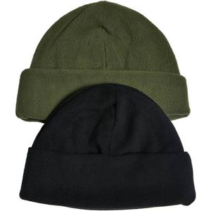 Urban Classics Lot de 2 bonnets polaires Tiniolive/noir, taille unique, Tiniolive/noir, taille unique