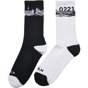 Mister Tee Unisex Socken Major City 0221 Socks 2-Pack black/white 39-42