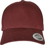 Flexfit - 5-Panel Curved Classic Snapback Pet - Bordeaux rood