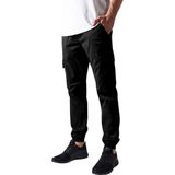 Urban Classics Washed Twill Cargobroek Zwart