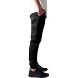 Urban Classics Washed Twill Cargobroek Zwart