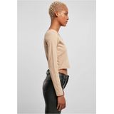 Urban Classics - Organic Cropped Longsleeve top - Beige