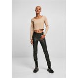 Urban Classics - Organic Cropped Longsleeve top - Beige