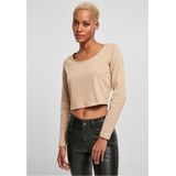 Urban Classics - Organic Cropped Longsleeve top - Beige