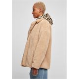 Urban Classics - Lapel Teddy Jacket   Beige