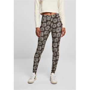 Urban Classics - Soft AOP browncamomile Legging - Bruin