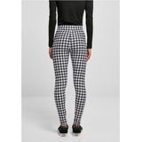 Urban Classics - Soft AOP blackpaint Legging - Zwart/Wit