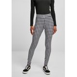 Urban Classics - Soft AOP blackpaint Legging - Zwart/Wit