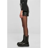 Urban Classics - Dames Short - Kunstleer - Zwart