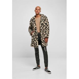 Urban Classics - Oversized AOP Leopard Sherpa Jas - L - Multicolours