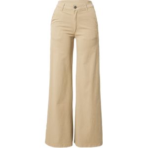 Urban Classics - Ladies High Waist Wide Leg Chino Pants - Unionbeige - Katoen