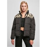 Urban Classics Ladies AOP Sherpa Mixed Puffer Jacket