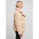 Urban Classics - Sherpa Biker Jas - Dames - Pluche Stof