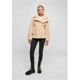 Urban Classics - Sherpa Biker Jas - Dames - Pluche Stof