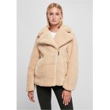 Urban Classics - Sherpa Biker Jas - Dames - Pluche Stof