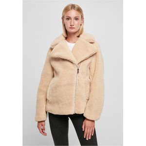 Urban Classics - Sherpa Biker Jas - Dames - Pluche Stof