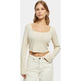 Urban Classics - Short Rib Corsage Longsleeve top - Groen