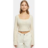 Urban Classics - Short Rib Corsage Longsleeve top - Groen